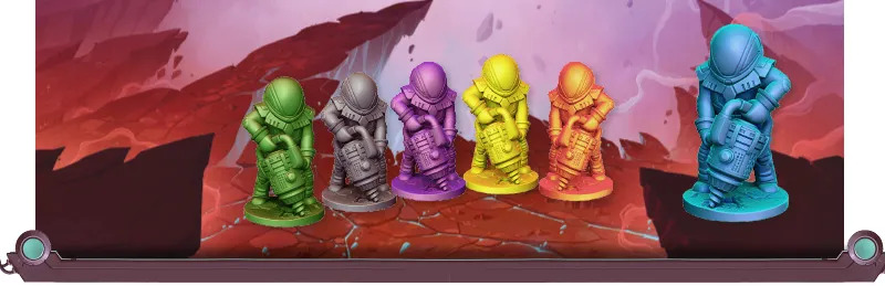 MIssion: Red Planet 3rd edition meeples