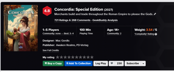 Concordia: Special Edition - BGG screenshot